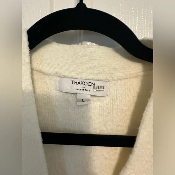 Thakoon Collective Women's Cream Cardigan Sweater - Picture 2 of 4